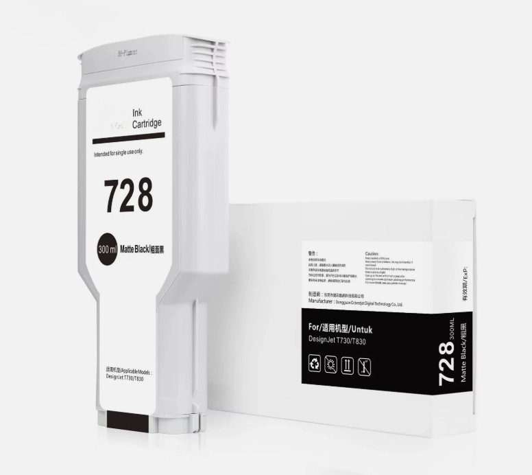 tinta HP 728 Matte Black Compatible para plotter T730 T830