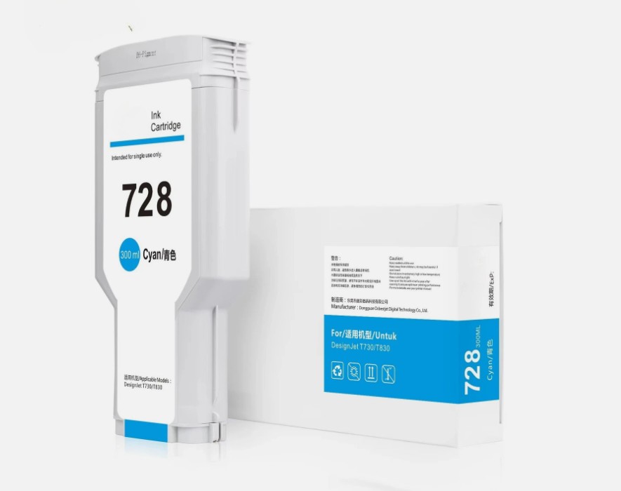 tinta HP 728 Cyan Compatible para plotter T730 T830