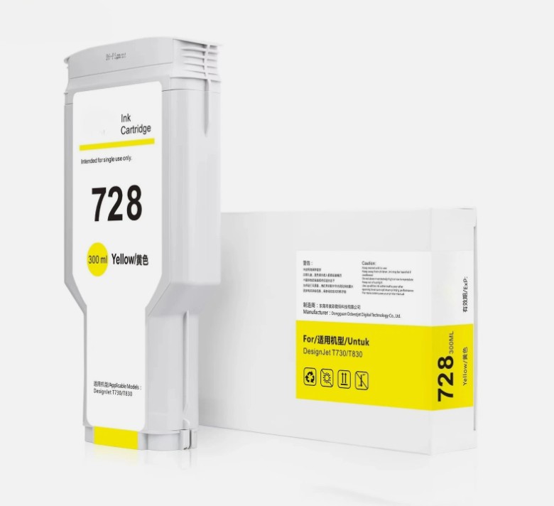 tinta HP 728 Yellow Compatible para plotter T730 T830