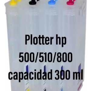CCartuchos Recargables HP 82 XL para Plotter HP DesignJet 500, 510 y 800